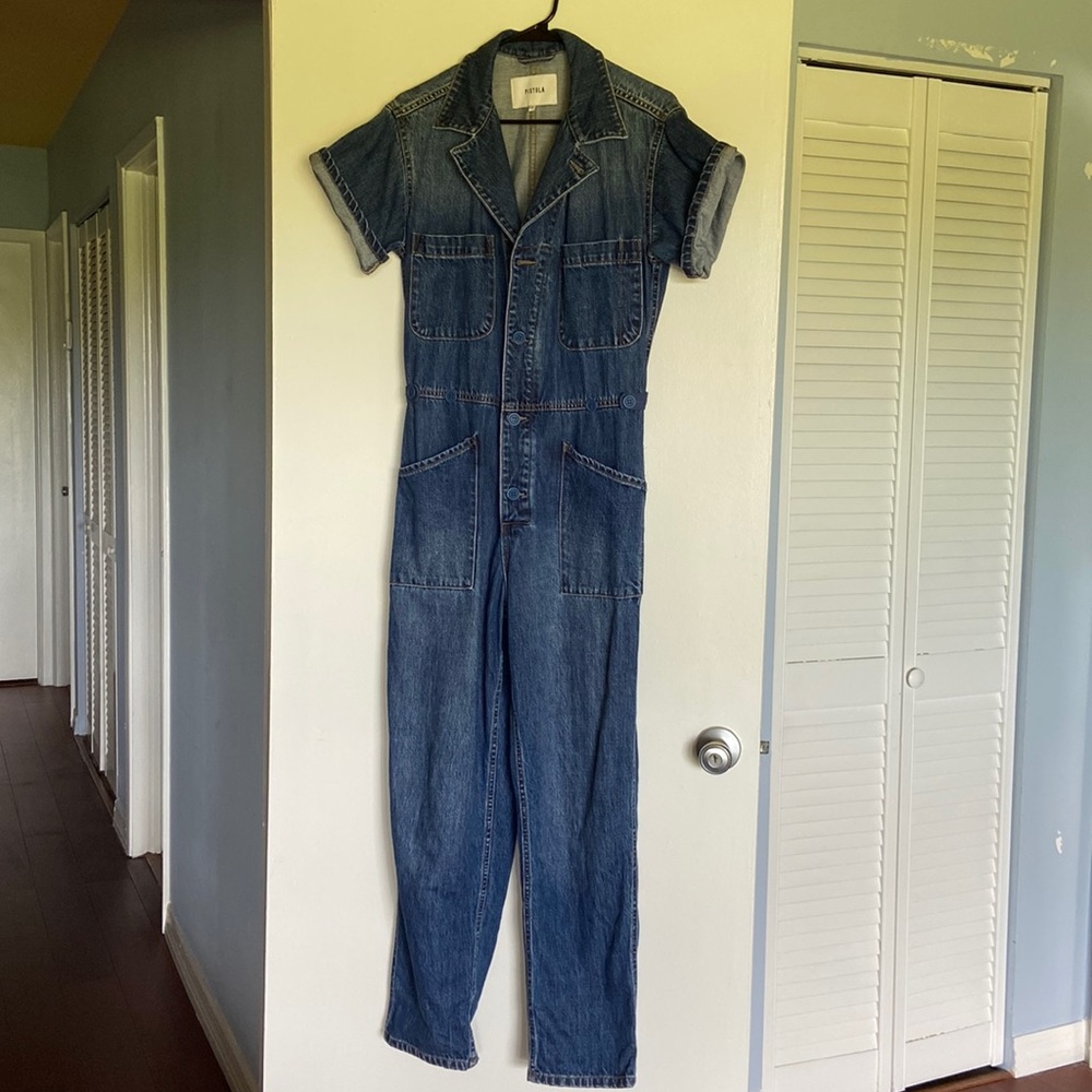 Pistola denim jumpsuit!